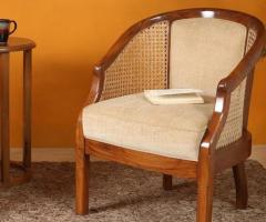 Chic & Sturdy Teak Wood Arm Chairs for Sale! - 1