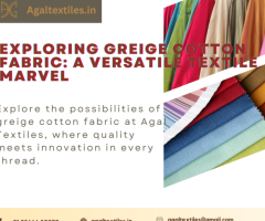 High-Quality Greige Cotton Fabric for Your Textile Needs – Agaltextiles.in