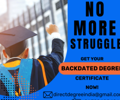 Opportunity Awaits! Get Your Backdated Degree Certificate Now!