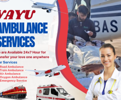 Vayu Air Ambulance Service in Patna | Top-Rated and Inexpensive