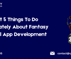 Best 5 Things To Do Immediately About Fantasy Football App Development