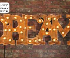 Affordable Marquee Light-Up Letters Rental