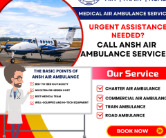 Ansh Air Ambulance Services in Patna - Fast Medical Arrangements Available