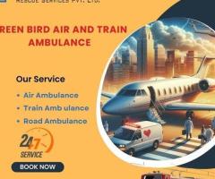Hire Green Bird Air and Train Ambulance Service in Jodhpur with Reliable ICU Setup