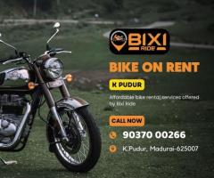 Bikes on Rent in K.Pudur | Madurai