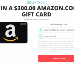 Enter for a $300 Amazon Gift Card! - 1