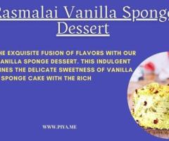 Rasmalai Vanilla Sponge Dessert