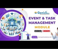 Best University Event & Task Management System - Genius University ERP