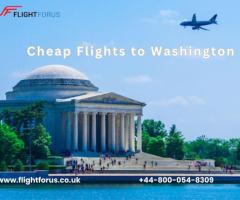Flights to Washington | Call +44-800-054-8309 | England