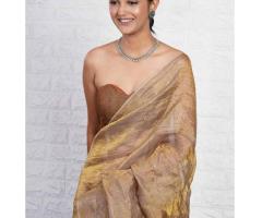 Gold Metallic Sarees Online: Elevate Your Style with Karustuti