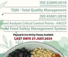 QUALITY & FOOD MANAGEMENT COURSES AND TRAININGS