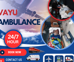 Vayu Air Ambulance Services in Patna - Latest Equipment and Skilled Crew