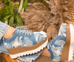Stylish Denim Sneakers for Women - Step Up Your Fashion Game!