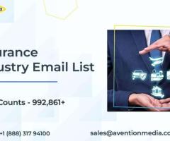 “Get 100% Accurate Insurance Industry Email List With Avention Media”