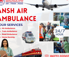 Ansh Air Ambulance Service In Patna For Seamless Patient Transfer