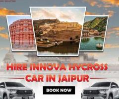 Innova Hycross hire and rental services in Jaipur
