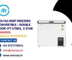 Voltas Deep Freezers Convertible – Double Door 177 Liters, 2 Star, Asansol