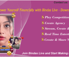 Transform Your Creativity into Money with Bindas Live App !