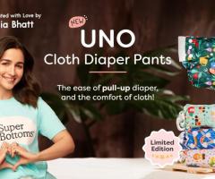 SuperBottoms Pant Style Pull Up Cloth Diapers for Babies