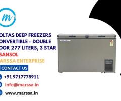 Voltas Deep Freezers Convertible – Double Door 277 Liters, 3 Star, Asansol