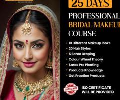 Master the Art of Bridal Makeup in just 25 days at PVR Makeup Academy.