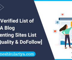 1000+ Verified List of High DA Blog Commenting Sites List - Ganesh Kulariya