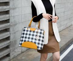 Checkered Designer Bag by MKF Collection