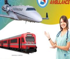 Hire Sky Air and Train Ambulance Services in Patna with Outstanding Healthcare Facility