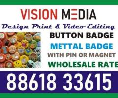 Vision Media | Button Badge | at wholesale rate | 1984 - 1