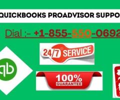 How do I contact QuickBooks ProAdvisor Support ?