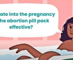 How late into pregnancy is an abortion pill pack effective?