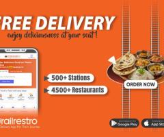 Enjoy Deliciousness Food at Your Train Seat with Free Delivery