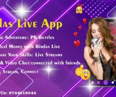 Experience Bindas Live: PK Battles, Live Streaming, and Cash Rewards!