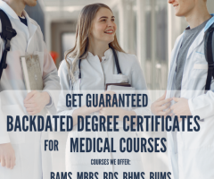 Genuine Backdated Certificates for Medical Courses for current and last years