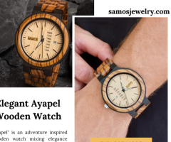 Elegant Ayapel Wooden Watch