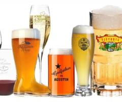 Oktoberfest Plastic Beer Mugs from Personalised Glasses - personalisedglasses