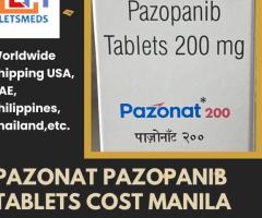 Purchase Pazonat Pazopanib Tablets Online Lowest Price Pasay Philippines