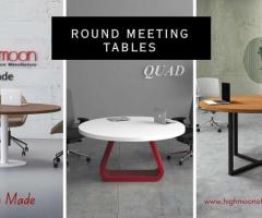 Buy Stylish Round Meeting Tables from Highmoon Office Furniture