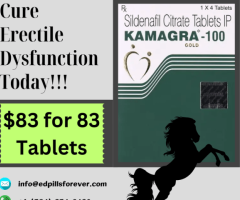 #1 Top Selling Erectile Dysfunction Tablet- Kamagra Gold 100mg - 1