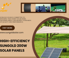 High-Efficiency Sungold 200W Solar Panels | Sungold Solar - 1