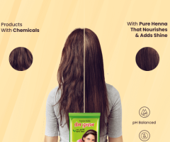 Premium Black Henna Hair Dye for Deep, Rich Color and Healthy Hair-Prem Green