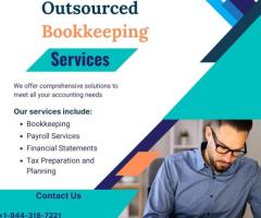 Outsource Bookkeeping Services 1-844-318-7221| Complimentary Assistance