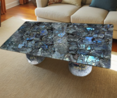 Labradorite Agate Stone Handmade Kitchen and Vanity Countertop