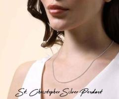 St. Christopher Silver Pendant