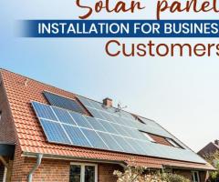 Solar panel installation for Business Customers