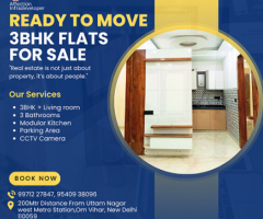 3BHK Flats in uttam nagar