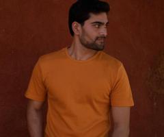 Shop Organic Cotton Golden oak Men's T-shirt online-Atelange - 1