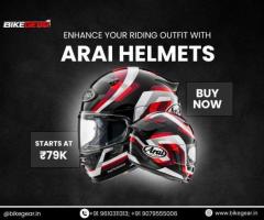 Refine your riding outfit with Arai helmets in India!