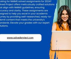 NMIMS Solved Assignments - 1