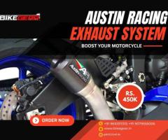 Boost your motorcycle with Austin racing exhaust system!